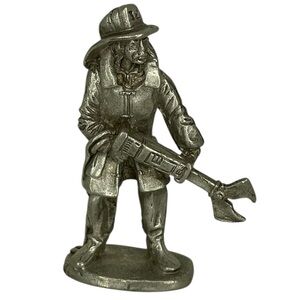 Vintage Mini Gallo 1992 Pewter Metal Firefighter Figure Figurine